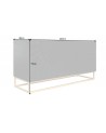 Buffet INFINITY en bois massif de manguier noir 140 cm