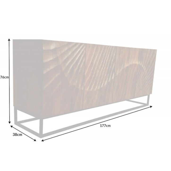 Buffet INFINITY en bois massif de manguier 177 cm