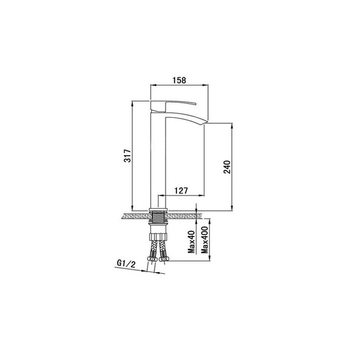 Miscelatore BRISTO alto
