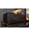 Buffet INFINITY en bois massif de manguier noir 177 cm