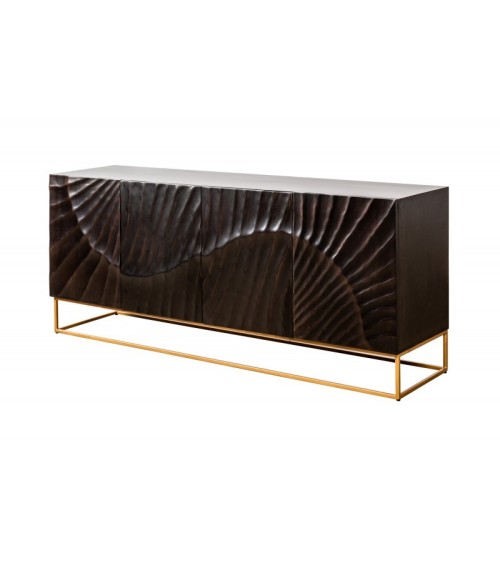 Buffet INFINITY en bois massif de manguier noir 177 cm