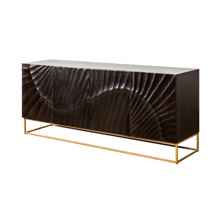 Buffet INFINITY en bois massif de manguier noir 177 cm