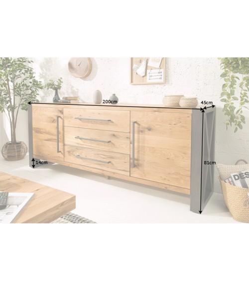 Buffet FUSION en bois massif de chêne