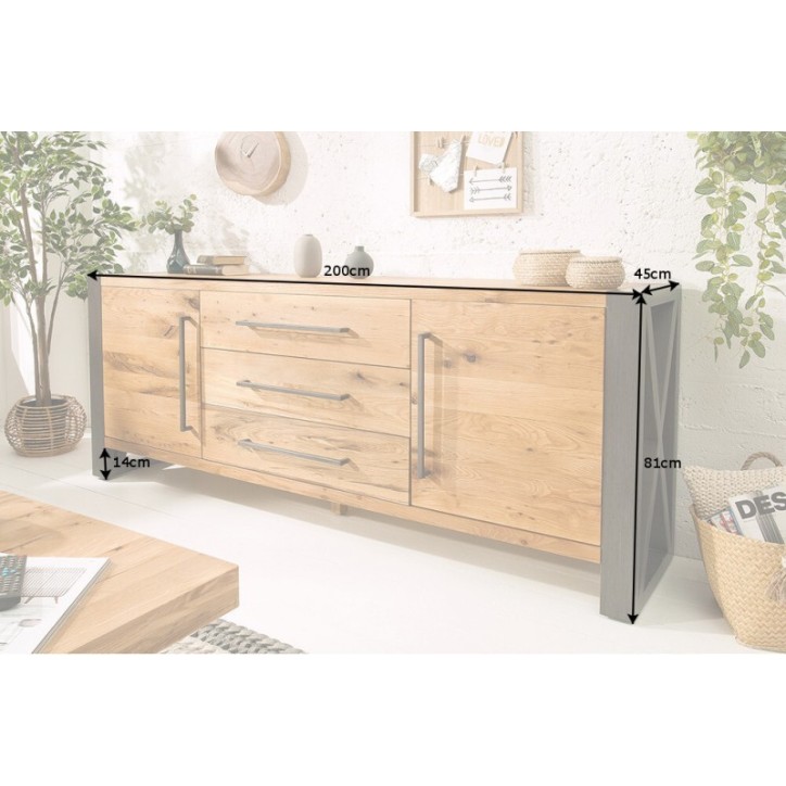 Buffet FUSION en bois massif de chêne