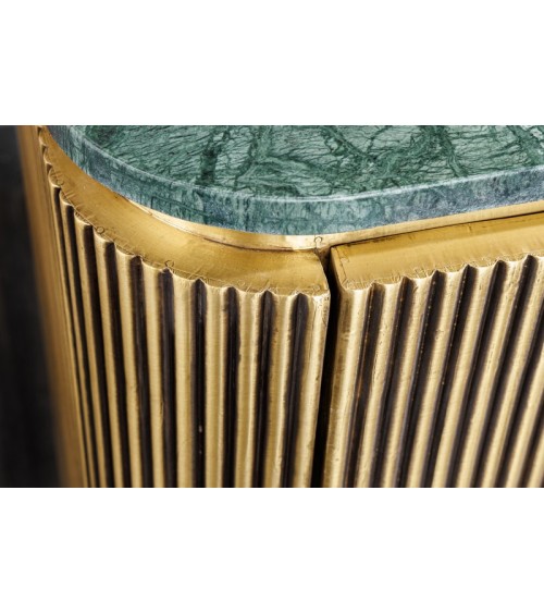 Buffet RETRO en bois massif de manguier et marbre