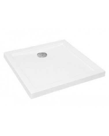 Ricevitore bianco quadrato AQUA, doccia di design - arredo bagno