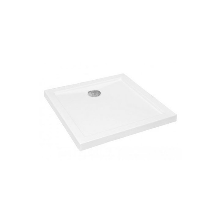 AQUA piatto doccia in acrilico bianco 90x90x5,5 cm
