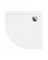 Receveur de douche BARON 1/4 rond acrylique blanc 90x90x5.5 cm