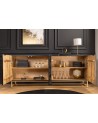 Buffet BARK en bois de manguier noir et blanc