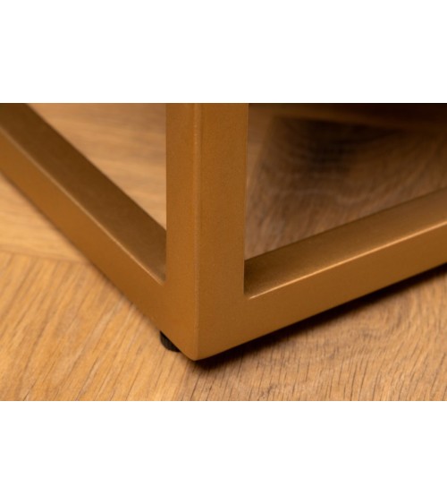 Buffet BARK en bois de manguier noir et blanc