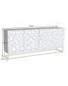 Buffet BARK en bois de manguier noir et blanc