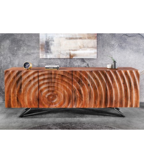 Buffet CIRCLE en bois de manguier