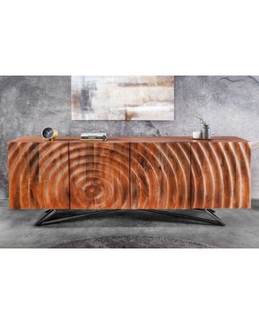 Buffet CIRCLE en bois de manguier