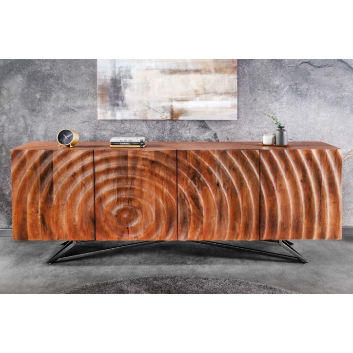 Buffet CIRCLE en bois de manguier