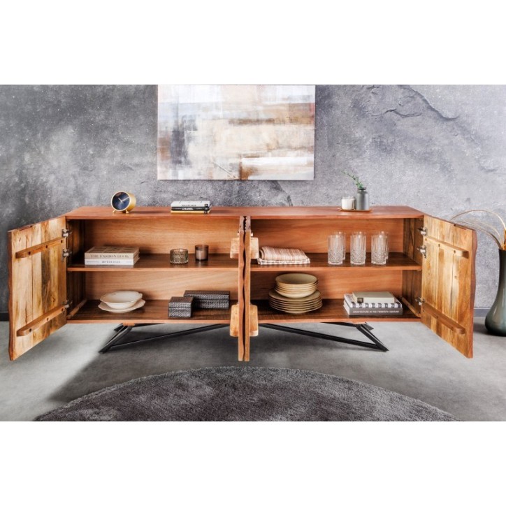 Buffet CIRCLE en bois de manguier