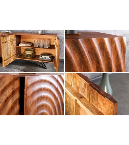 Buffet CIRCLE en bois de manguier