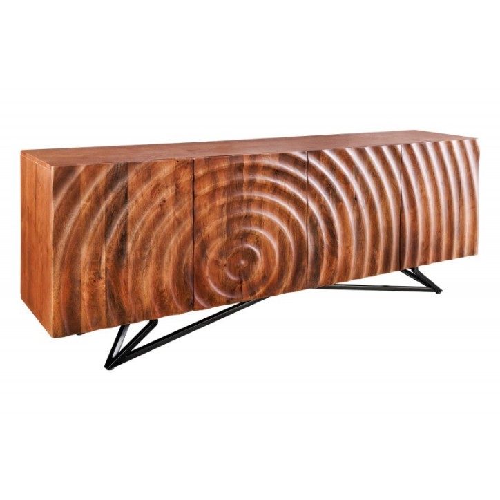 Buffet CIRCLE en bois de manguier