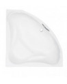 EWA vasca da bagno angolare 134x134x57,5 cm con grembiule incluso