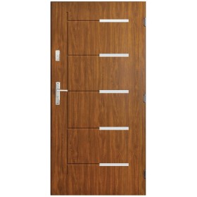 Porte d'entrée CANCUN  80 cm POUSSANT en acier inoxydable en plusieurs couleurs