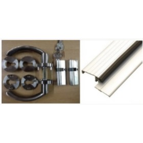 Porte d'entrée 90 cm en acier blanc