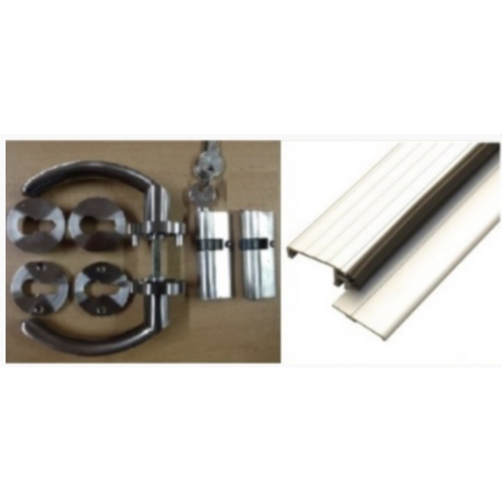 Porte d'entrée 90 cm en acier blanc Porte d'entrée 90 cm en acier blanc