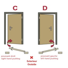 Porte d'entrée KALA 90 cm H1 en acier inoxydable Anthracite