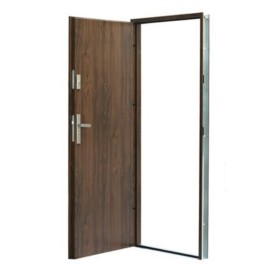Porte d'entrée KALA 90 cm H1 en acier inoxydable Anthracite