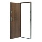 Porte d'entrée KALA 90 cm H1 en acier inoxydable Anthracite
