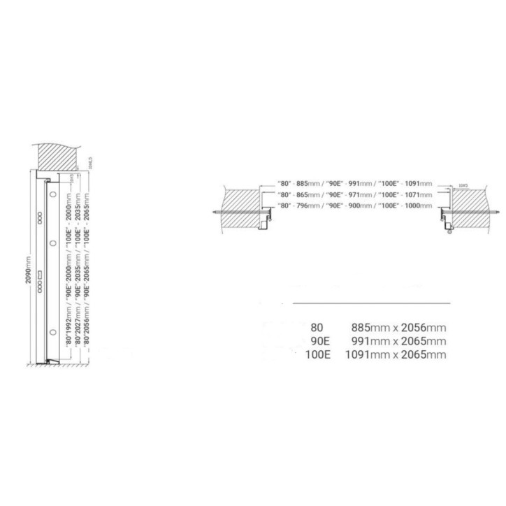 Porte d'entrée KALA 90 cm H1 en acier inoxydable noyer foncé