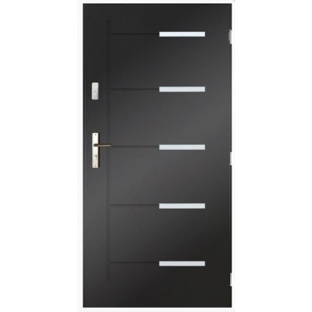 Porte d'entrée CANCUN  80 cm POUSSANT en acier inoxydable en plusieurs couleurs