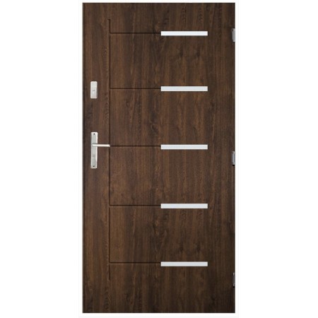 Porte d'entrée CANCUN  80 cm POUSSANT en acier inoxydable en plusieurs couleurs