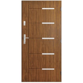 Porte d'entrée CANCUN  80 cm POUSSANT en acier inoxydable en plusieurs couleurs