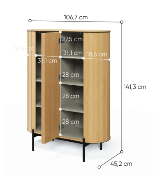 Commode Rotto - 107cm
