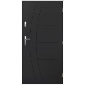 Porte d'entrée CASABLANCA 80 cm en acier inoxydable en plusieurs couleurs