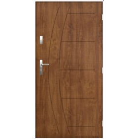 Porte d'entrée CASABLANCA 80 cm en acier inoxydable en plusieurs couleurs