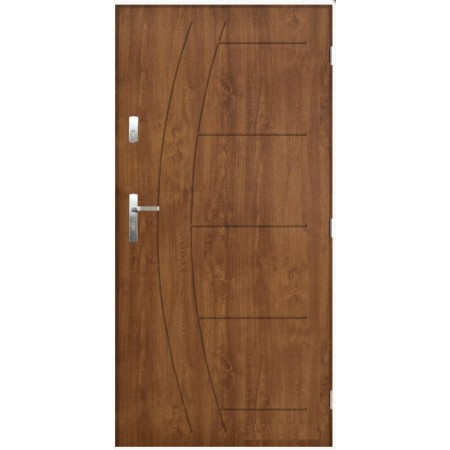 Porte d'entrée CASABLANCA 80 cm en acier inoxydable en plusieurs couleurs