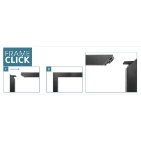 Porte d'entrée SWING  80 cm en acier inoxydable en plusieurs couleurs