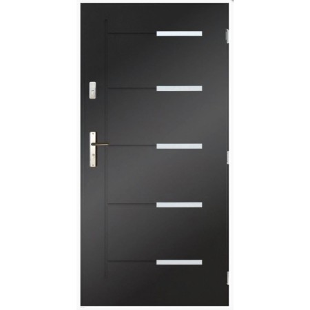 Porte d'entrée CANCUN  90 cm en acier inoxydable en plusieurs couleurs