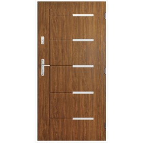 Porte d'entrée CANCUN  90 cm en acier inoxydable en plusieurs couleurs