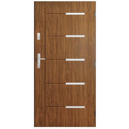 Porte d'entrée CANCUN  90 cm en acier inoxydable en plusieurs couleurs