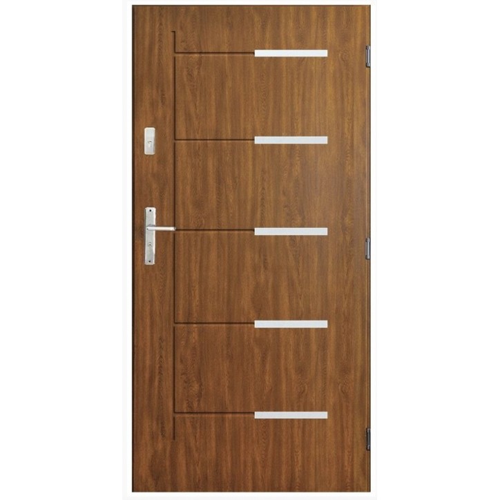 Porte d'entrée CANCUN  90 cm en acier inoxydable en plusieurs couleurs