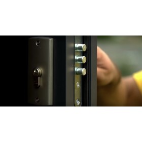 Porte d'entrée CANCUN  90 cm en acier inoxydable en plusieurs couleurs