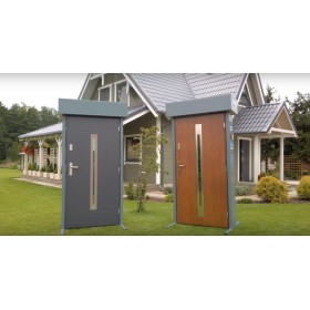 Porte d'entrée SOLEA 90 cm en acier inoxydable en plusieurs couleurs