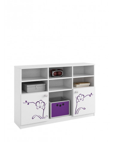 Estante baixa ORCHID VIOLET, 135 cm