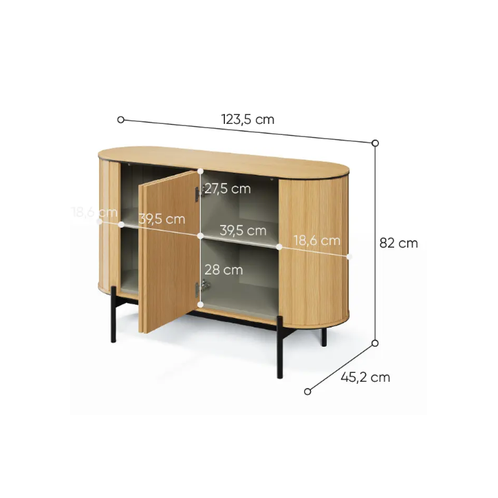 Commode Rotto - 124cm