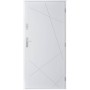 Porte d'entrée simple DIAGO 80 cm blanc