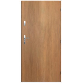 Porte d'entrée TANGO chêne doré en acier inoxydable en 80 ou 90 cm