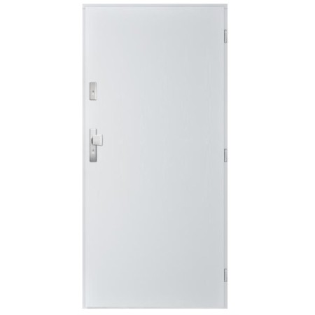 Porte d'entrée COLOMBO 70 cm 55 mm en acier inoxydable - Blanc