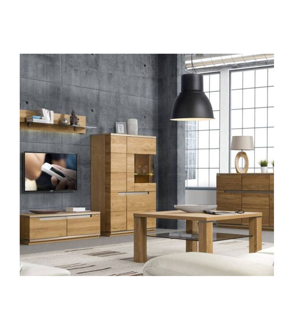 Armadio Vetrina TORINO in rovere e vetro 148 cm