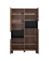 Salon complet KYOTO : table basse, meuble TV, vitrine, commode haute, (buffet)